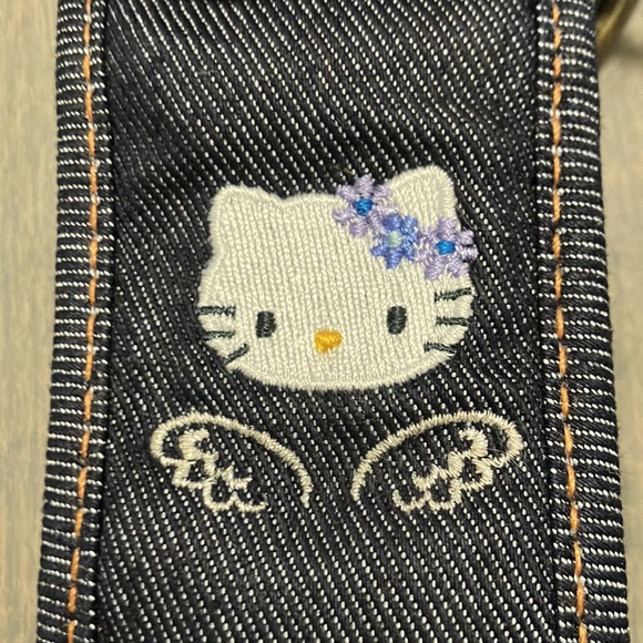 NWOT Y2K Vintage 2003 Hello Kitty Angel Denim Cell Phone Holder - Picture 6 of 7